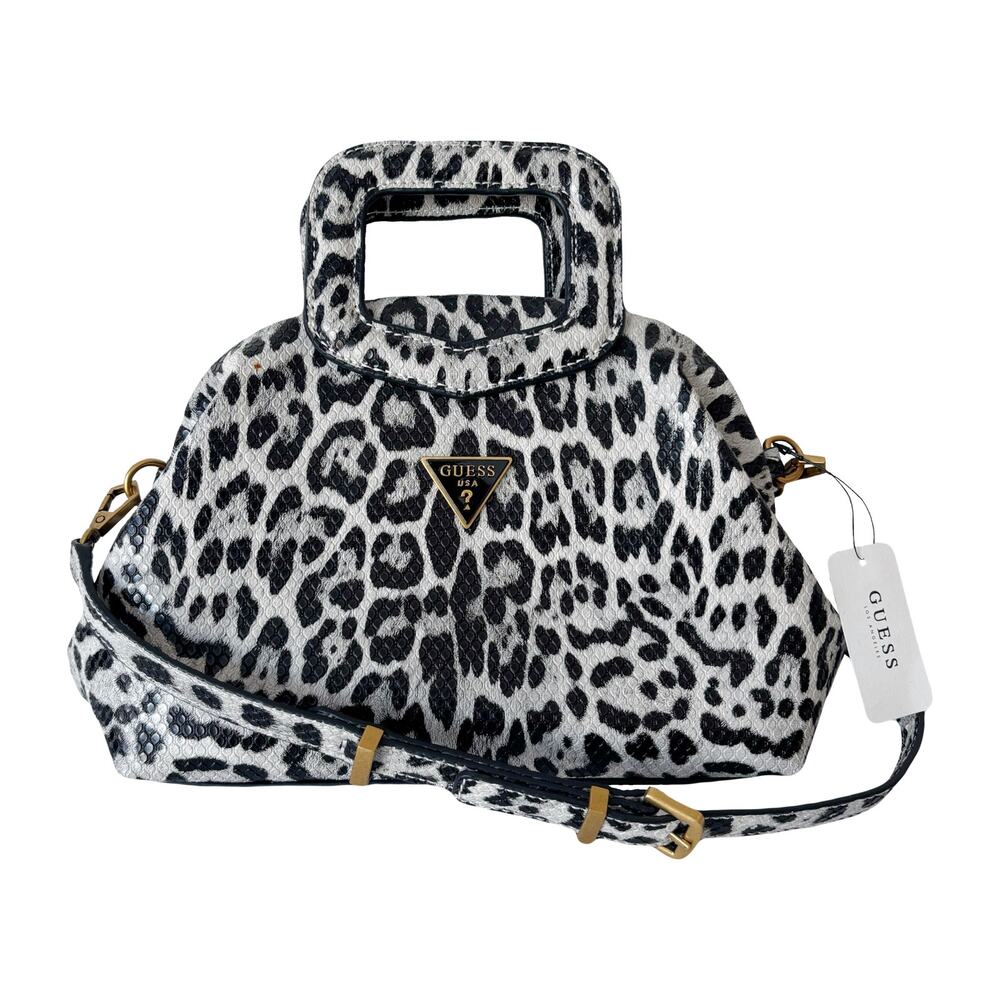 NWT Guess Errin Leopard Print Mini Clutch 